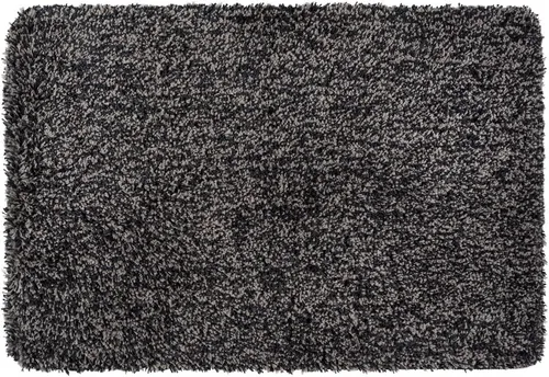 WENKO Badematte Mélange Mausgrau 60x100 cm rutschfest Mikrofaser Teppich 2309110