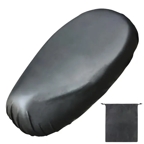 AMANDELIZABE Motorrad Sitzbezug, Universal Roller Sitzbankabdeckung, Roller Sitzbank Regenschutz mit Motorradsitzbezug Staubkissenbezug mit Gummiband für Motorrad 75-82cm mit 1 Aufbewahrungstasche
