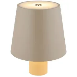 Tischlampe Flaschenleuchte LED sandfarben - Lampen für Innen- und Außenbereich mit praktischem Touchdimmer und Memoryfunktion, ideal zum Aufsetzen auf Flaschen bis 3 cm Durchmesser, sorgt für gemütliche Atmosphäre.