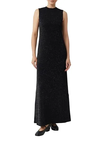 Comma Langes ärmelloses Kleid mit Glitzergarn