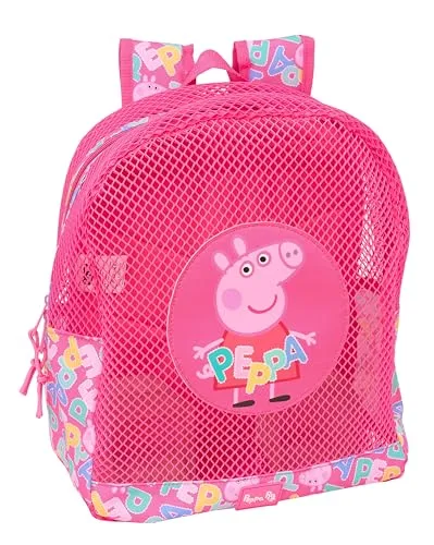 Peppa Pig Anti-Sand Rucksack 30cm in pink von Safta