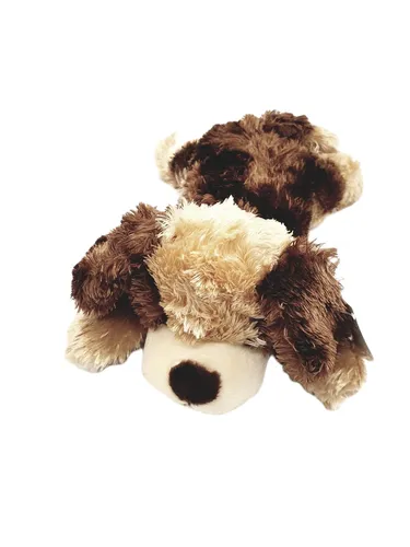 Plüschtier Hund Welpe Wautzi liegend braun Flauschig