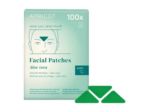APRICOT Gesicht Patches mit Aloe Vera - 100 Stk - Gesichtsmaske für glatte Haut: Beruhigende Aloe Vera und hohe Tragekomfort sorgen für sichtbare Faltenreduktion. Ideal für Zornesfalten und die Stirnregion, auch über Nacht anwendbar!