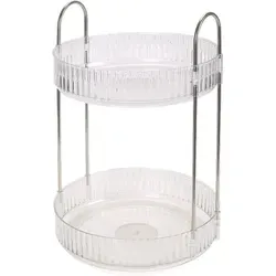Drehbarer Kosmetik-Organizer - Schminktisch Organizer für Make-up & Pflege - Transparent