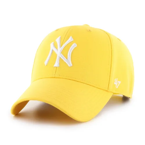Brand MVP New York Yankees Yellow Curved Visor Cap Snapback 47