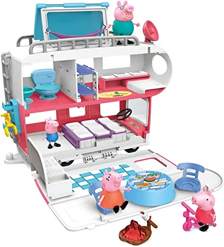Peppa Pig Peppa’s Adventures Wohnmobil von Familie Wutz – Interaktives Vorschulspielzeug