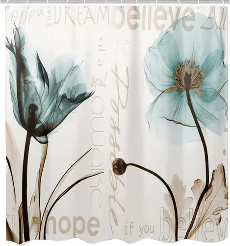M&W DAS DESIGN Duschvorhang 180x200 Shower curtains Anti schimmel Waschbar Badezimmer gardinen