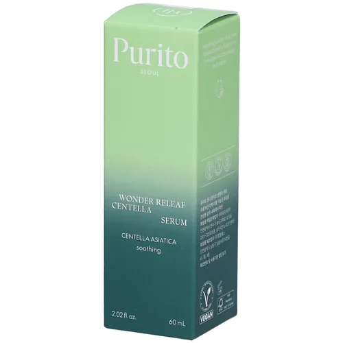 Purito Wonder Releaf Centella Serum 60 ml - Tagespflege mit regenerierendem Gesichtsserum, schützt die Haut vor Umwelteinflüssen und spendet intensive Feuchtigkeit für ein elastisches Hautbild.