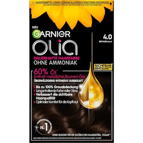 GARNIER Haarfarben OliaDauerhafte Haarfarbe 4.0 Mittelbraun 1 Stk. (6,99 € / 1 Stk.)