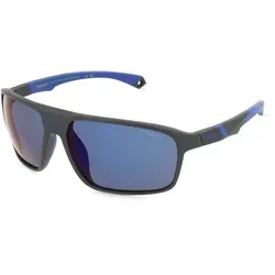 Polaroid Sonnenbrillen PLD 7058/S MATTE BLACK BLUE - Sportbrillen mit polarisierten Gläsern für optimalen Schutz und klare Sicht, 2 Jahre Garantie inklusive.