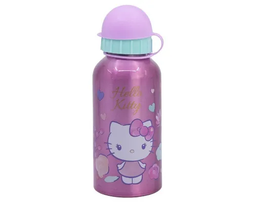 Hello Kitty Trinkflasche Aluminium Trinkflasche 400ml – Kinderflasche für Schule & Freizeit