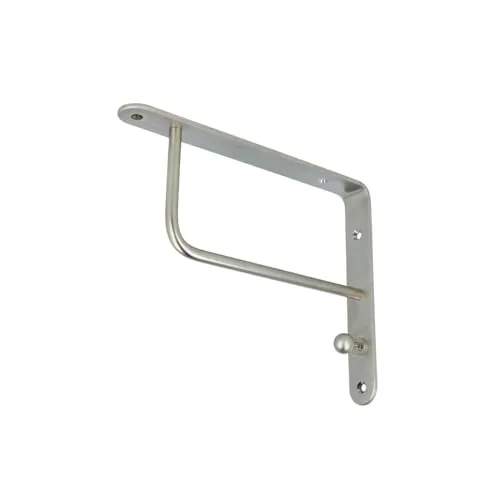 Ms Beschläge - Klassische Regalkonsole Edelstahl Optik Bücherregalhalter Wandregalträger Garderobenkonsole 250x200mm