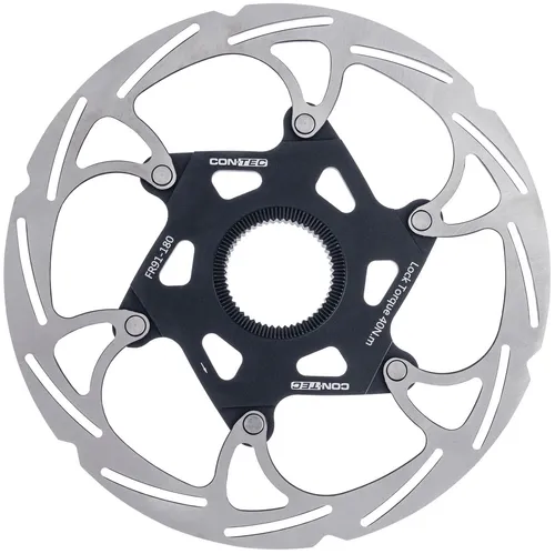 CONTEC Fahrrad-Bremsscheibe CDR-LW-CL 220mm - Hochwertige Bremsscheibe für Mountainbike, Rennrad und BMX mit Aluminium-Spider und hitzebeständiger Edelstahl-Oberfläche für optimale Bremskraft und einfache Montage.