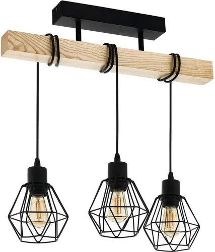 TOWNSHEND 5 Deckenlampe schwarz/braun in schwarz von EGLO