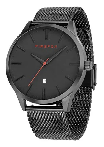 FIREFOX Herren-Armbanduhr XCHANGE - 5 ATM wasserdicht - Armbanduhren für Herren mit hochwertigem Edelstahl-Gehäuse, 5 ATM wasserdicht und praktische Schnellwechselfunktion für individuelles Styling.