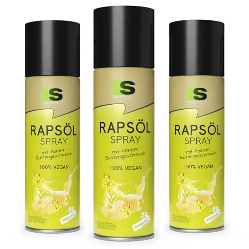 Spraytive Rapsöl-Spray mit Buttergeschmack – 3 x 400 ml für vielseitigen Einsatz - Vielseitiges Rapsöl-Spray mit feinem Buttergeschmack für Kochen, Backen und Grillen. Ideal für kalorienbewusste Zubereitung – 100 % vegan und ohne Farb- oder Konservierungsstoffe. Hergestellt in Deutschland.