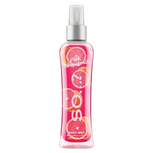 Body Mist By So…? Damen Pink Grapefruit Duftendes Körpernebel, bodyspray für damen 100ml