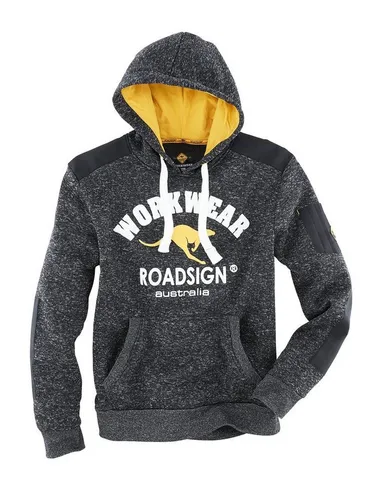 ROADSIGN Australia Kapuzensweatshirt - Arbeits Sweat Hoody 80386 schwarz M - Arbeits- & Schutzkleidung, aus 100 % Polyester für hohen Tragekomfort und Langlebigkeit, ideal für den täglichen Einsatz.