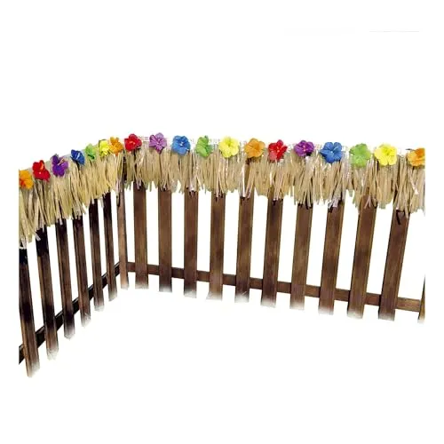 Hawaiianische Hibiskus Girlande 7,30m x 30cm - Sonstige Wanddekoration, ideal für eine tropische Beachparty – mit bunten Hibiskusblüten und einer großzügigen Länge von 7,30m schaffst du im Handumdrehen ein einladendes Ambiente.