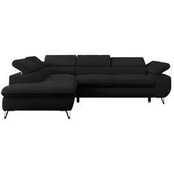 Ecksofa Peter in schwarz von Möbel Kraft