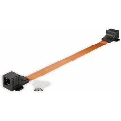 Goobay RJ45 Fensterdurchführung Ultra-Slim 0,5 m - Transparent