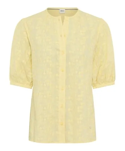 Brax Damen Bluse Style VEA limoncello, hellgelb, Gr. 46 - Modische Bluse aus 100% Baumwolle, ideal für den Alltag. Bequemer Schnitt und frischer Farbton sorgen für einen tollen Look.