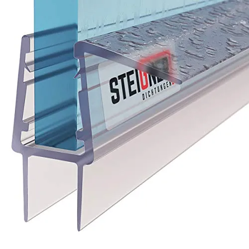 STEIGNER Duschdichtung, 50cm, Glasstärke 10/11 mm, Gerade PVC Ersatzdichtung für Dusche, UK20-10