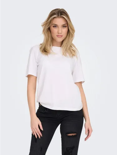 ONLY Kurzarmshirt ONLONLY S/S TEE JRS NOOS regular fit, casual, Single Jersey, Baumwolle, Rundhals