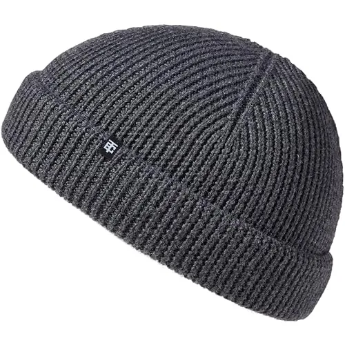 Enter the Complex® Fisherman Beanie - 100% Merino Wolle, Anthrazit - Strickmützen für Herren, aus 100% Merinowolle, windabweisend und geruchsneutral, ideal für wechselhaftes Wetter und hervorragende Feuchtigkeitsregulierung.