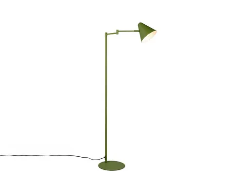 TRIO Leuchten LED Stehlampe, Dimmfunktion, LED wechselbar, Warmweiß, kleine Lese-Lampe stehend zum Lesen mit Schwenkarm, Höhe 126,5cm