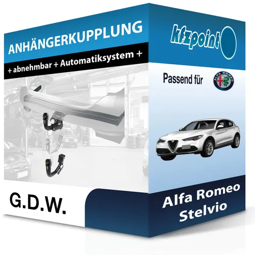Produktbild Alfa Romeo Stelvio Typ 949 Anhängerkupplung abnehmbar von G.D.W.
