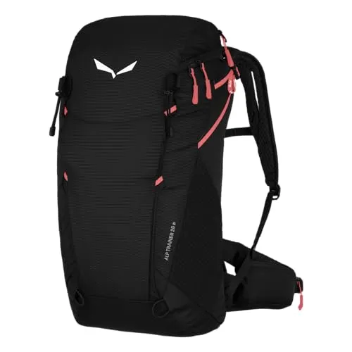 Salewa Alp Trainer 20 Women - Komfortabler Wanderrucksack black out - Technischer Damen-Wanderrucksack mit Dry Back Air-Tragesystem für optimalen Tragekomfort und hervorragende Belüftung. Ideal für Tagestouren, leicht und anpassbar.