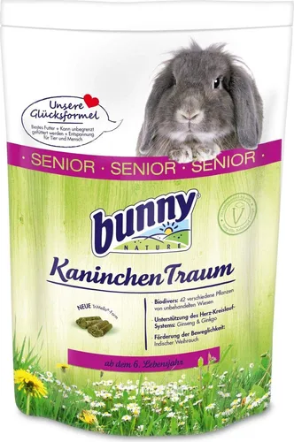 Bunny Kaninchen Traum SENIOR 1,5 kg - Kaninchenfutter für Zwergkaninchen ab dem 6. Lebensjahr