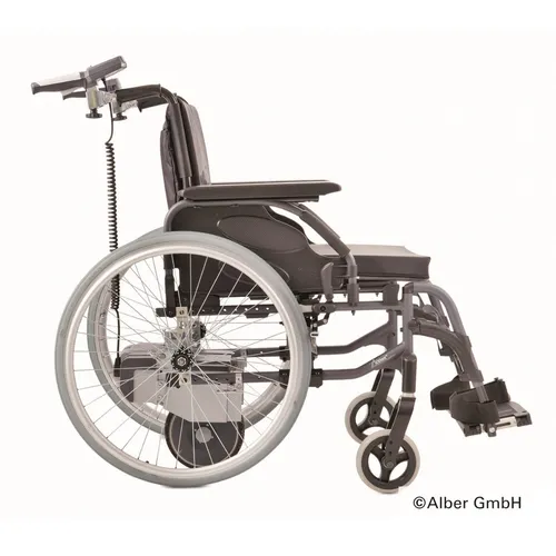 Viamobil V25 Elektrische Schiebe- und Bremshilfe mit Faltrollstuhl