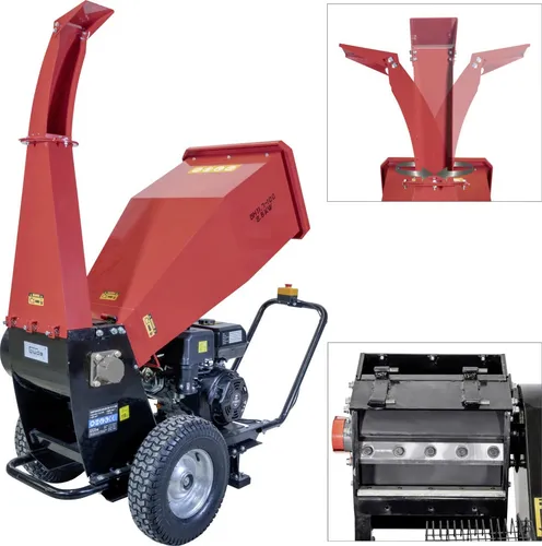Güde Häcksler GH 11.7-100 - Benzin-Messerhäcksler mit 8,6 kW Leistung, ideal für Gartenabfälle bis 100mm. Robuste Bauweise mit Reversierstart und großen luftbereiften Rädern für einfachen Transport.