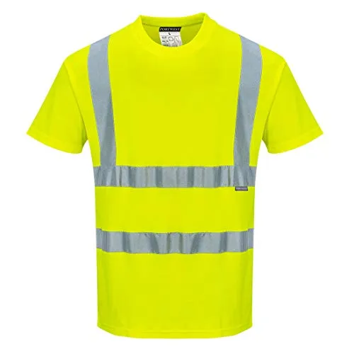 PORTWEST® Warnschutz T-Shirt S170 - Komfort für den Sommer - Arbeits- & Schutzkleidung mit UV-Schutzfaktor 35, aus atmungsaktivem Mischgewebe für kühlen Tragekomfort an heißen Arbeitstagen.