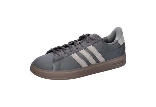 adidas Herren Grand Court 2.0 Schuhe - Grey Five/Grey Three/GUM5, 41 1/3 EU - Herren-Sneaker mit atmungsaktivem Futter für hohen Tragekomfort und Langlebigkeit. Ideal für Alltag und Sport.