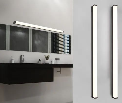 Led Badezimmer Wandleuchten 2er Set Schwarz