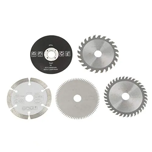 Sägeblatt, 5 Stück 85 mm Innendurchmesser 15 mm Mini Carbide Kreissägeblatt für Marmorschneidemaschinen elektrische Handsägen Schiebetischsägen