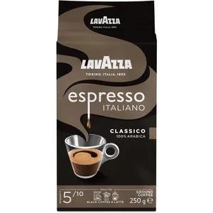 Lavazza Espresso Italiano Classico - 100% Arabica Kaffee - Gemahlener Kaffee mit blumigen und fruchtigen Aromen, ideal für Mokka-Kannen oder Filterkaffee, mittlere Röstung mit Intensität 5 für vollmundigen Genuss.