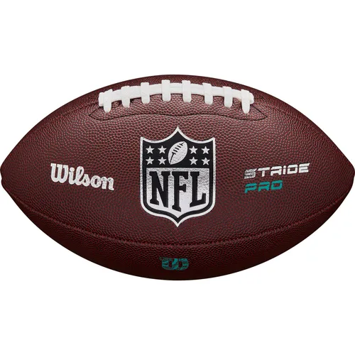 Wilson NFL STRIDE PRO ECO OFF Football - Ausrüstung für Footballspieler, aus weichem, recyceltem Kunstleder mit griffiger Struktur und Schnürdetail für optimalen Grip; offizielle Spielgröße.