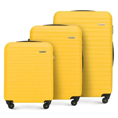 WITTCHEN Reisekoffer 3er Koffer-Set – Flexibles Gepäckset mit 4 Spinner-Rollen - Gepäck-Sets, ideal für jede Reise mit verschiedenen Größen für Wochenendtrips bis Urlaubsreisen. Strapazierfähige ABS-Hartschale und platzsparendes Design für einfache Aufbewahrung.