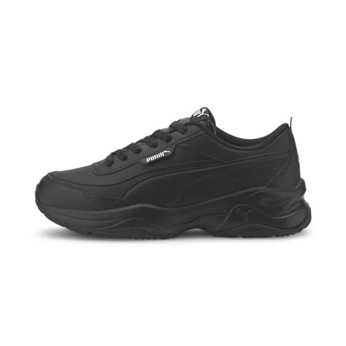 PUMA Damen Cilia Mode Sneaker - Puma Black/Puma Silver, 40.5 EU - Damen-Sneaker mit SoftFoam+ Innensohle für höchsten Laufkomfort und IMEVA-Zwischensohle für leichte Dämpfung. Ideal für den täglichen Gebrauch.