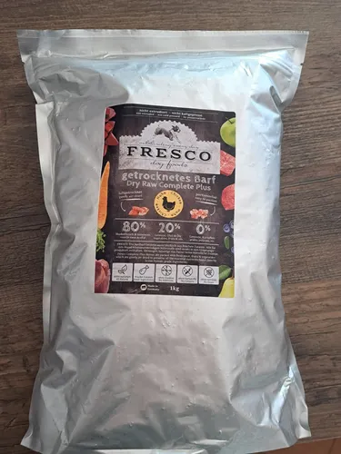 FRESCO Trockenbarf Complete Plus Huhn /1kg / getrocknetes B.A.R.F.