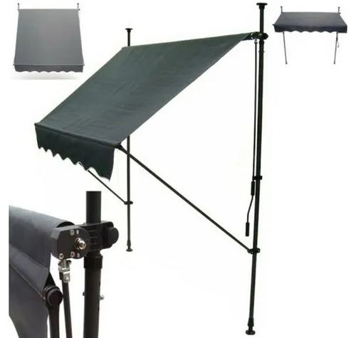 Klemmmarkise 350cm mit Handkurbel