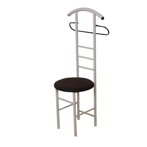 iovivo Herrendiener aus Stahlrohr mit rundem Sitz, 53x47x118 cm