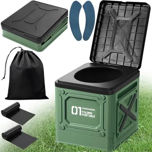 ITMNMNL Campingtoilette 25L – Faltbare mobile Toilette
