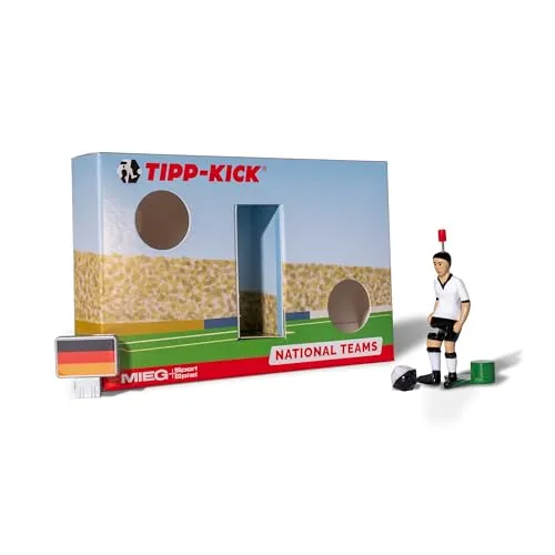TIPP-KICK Deutschland-Box I Original Set Deutschland-Star-Kicker & Deutschland-Soundchip in der Torwandbox I Figur Spiel I Zubehör