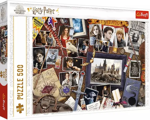 Trefl 916 37400 EA - Kinderpuzzle Harry Potter, 500 Teile für magischen Spielspaß und kreative Stunden