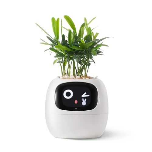 Produktbild Tuya Blumentopf Ivy Smart Planter – Intelligenter AI-Pflanzentopf mit Sensoren